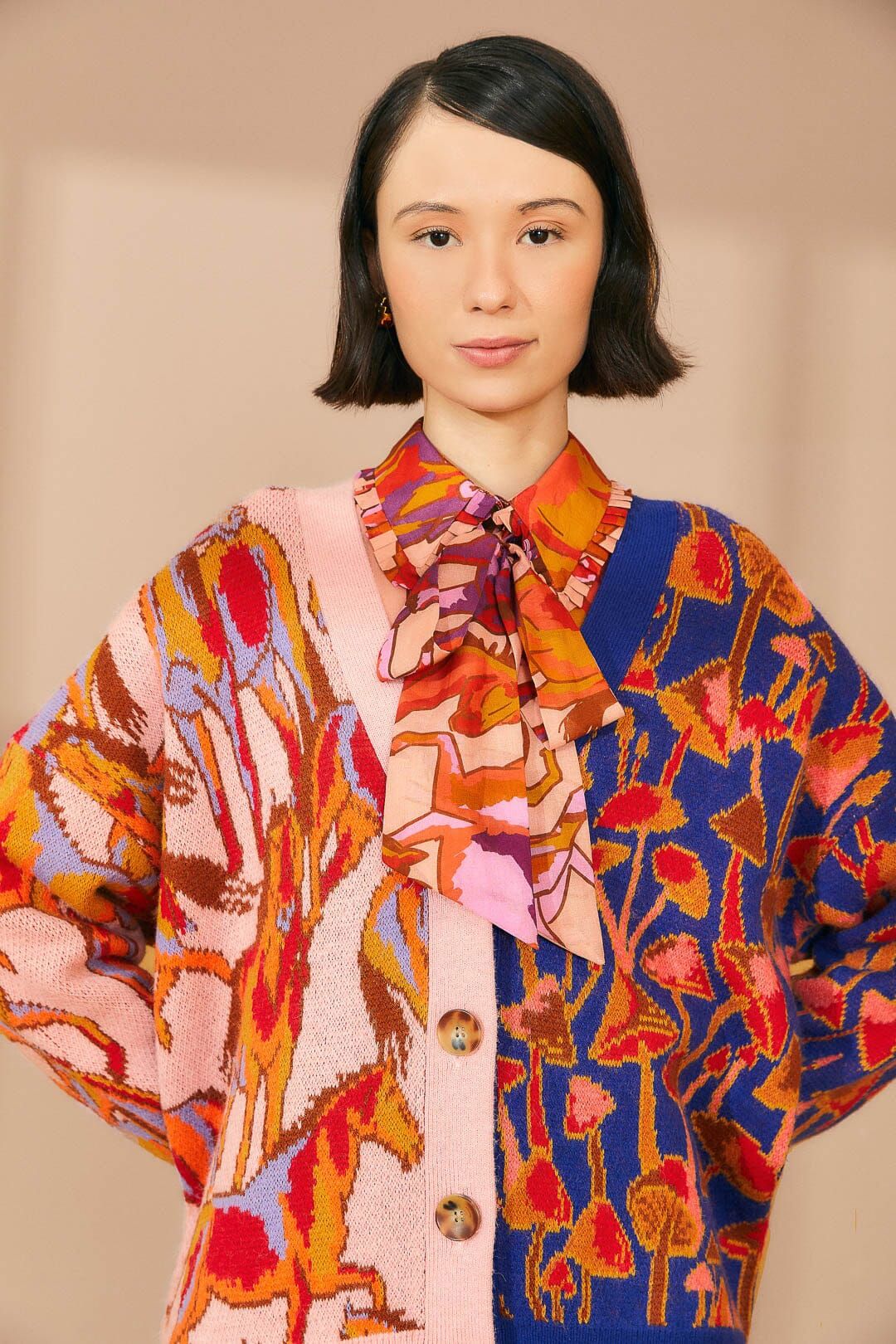 Mixed Mushrooms Knit Cardigan sold by FARM Rio product image thumbnail 3