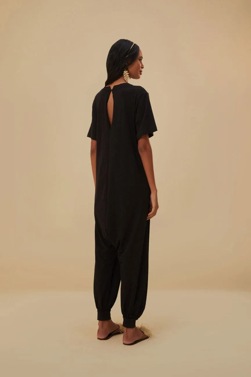 Yawanawa Carioca Longsleeve Jumpsuit sold by FARM Rio product image thumbnail 4