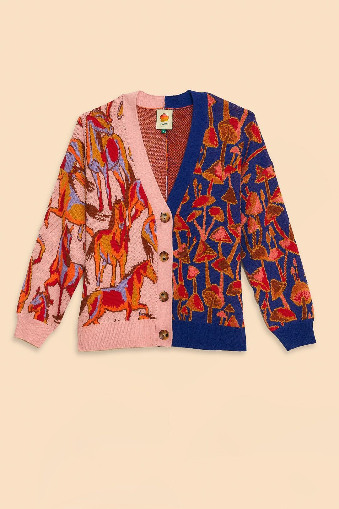 Mixed Mushrooms Knit Cardigan sold by FARM Rio product image thumbnail 6