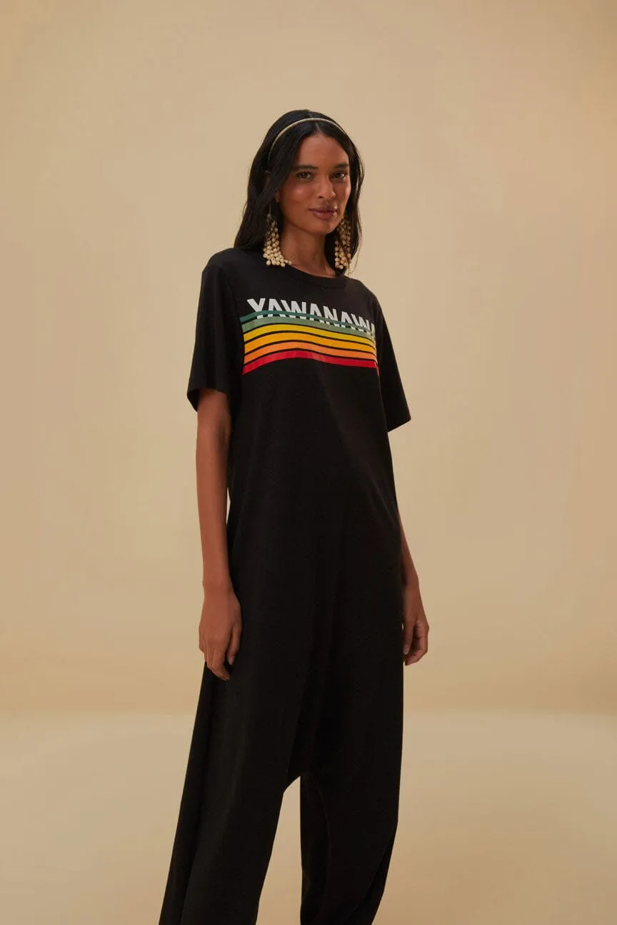 Yawanawa Carioca Longsleeve Jumpsuit sold by FARM Rio