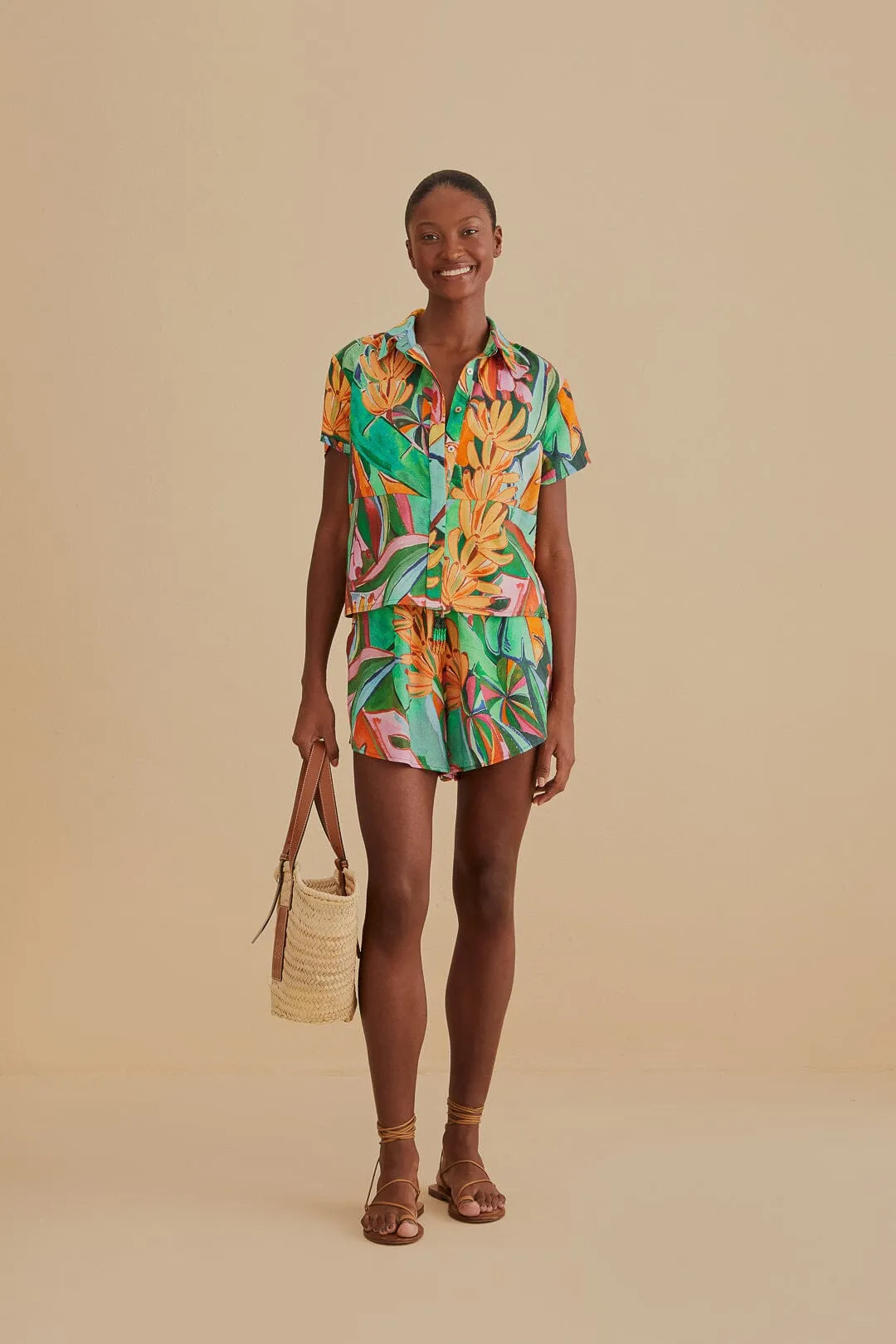 Banana Foliage Shirt sold by FARM Rio product image thumbnail 2