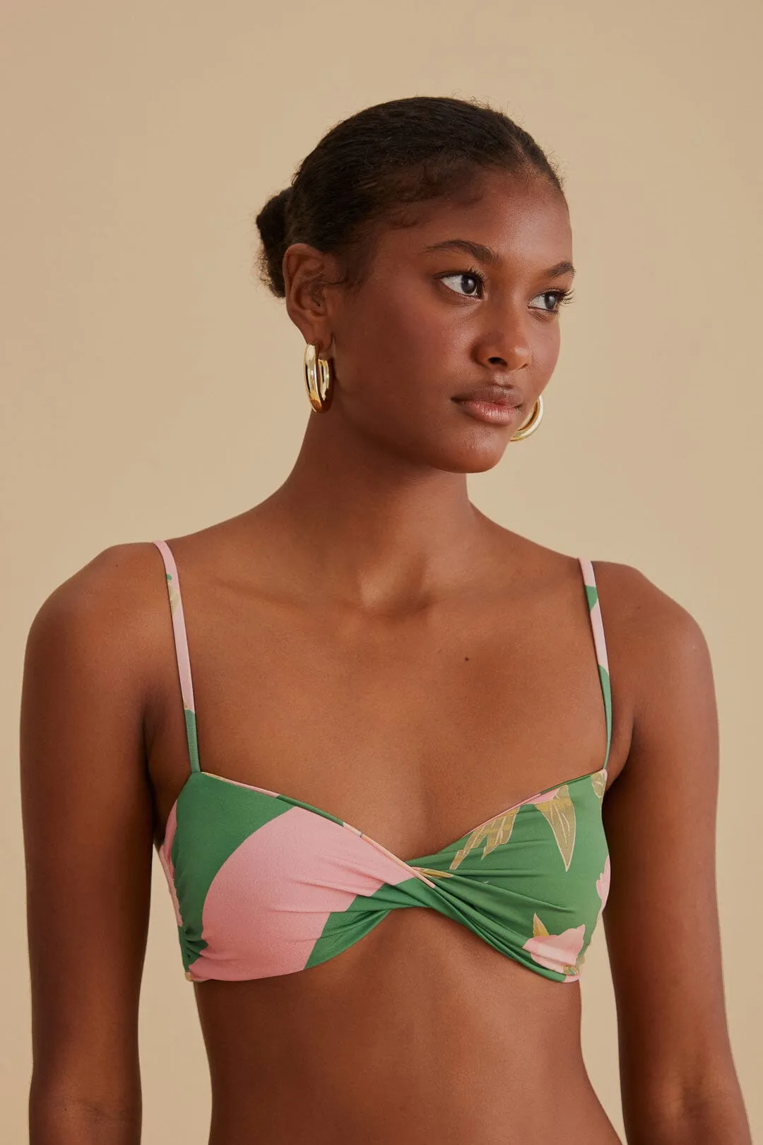 Winter Garden Twist Bikini Top sold by FARM Rio product image thumbnail 2