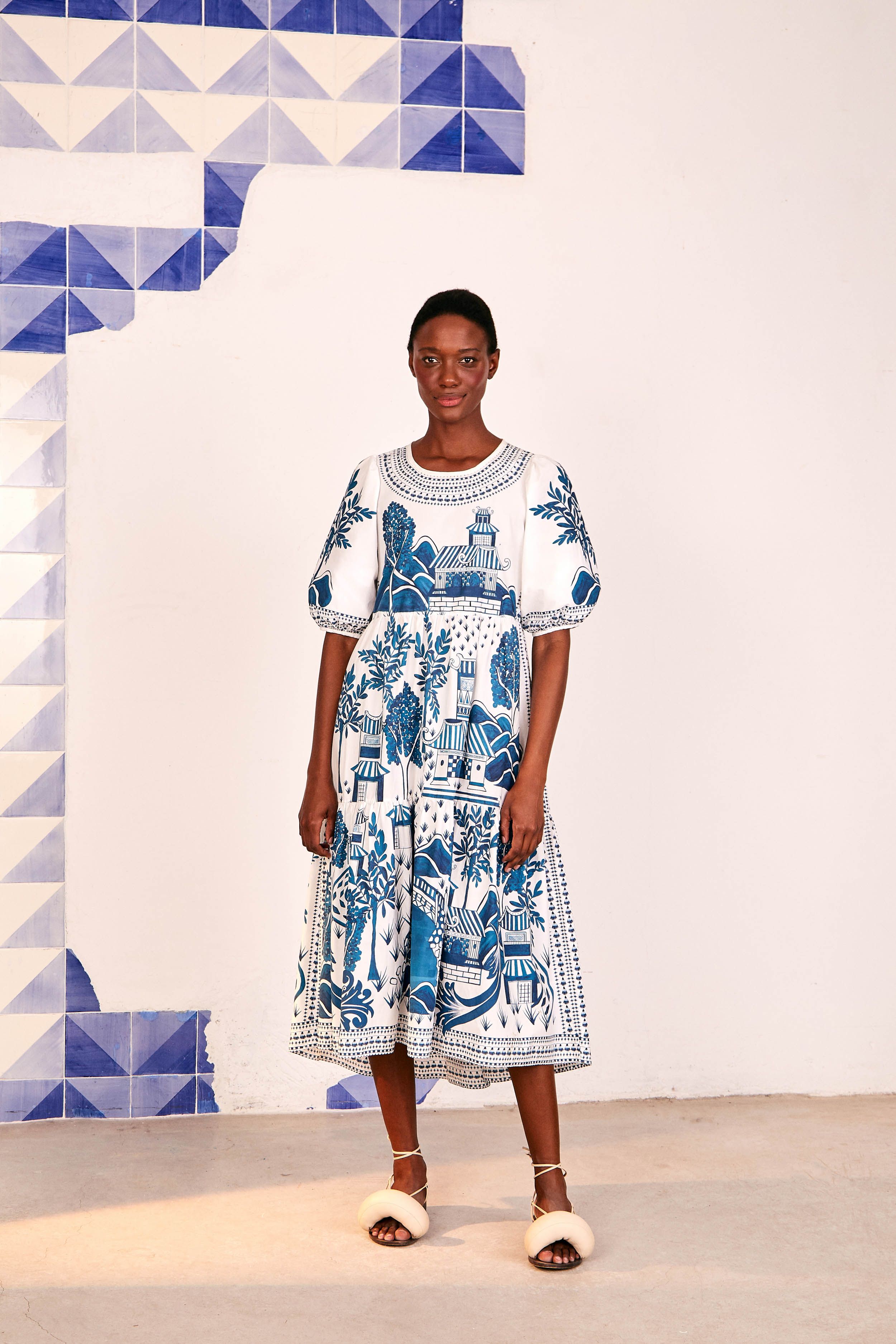 ANCIENT GARDEN MIDI DRESS sold by FARM Rio