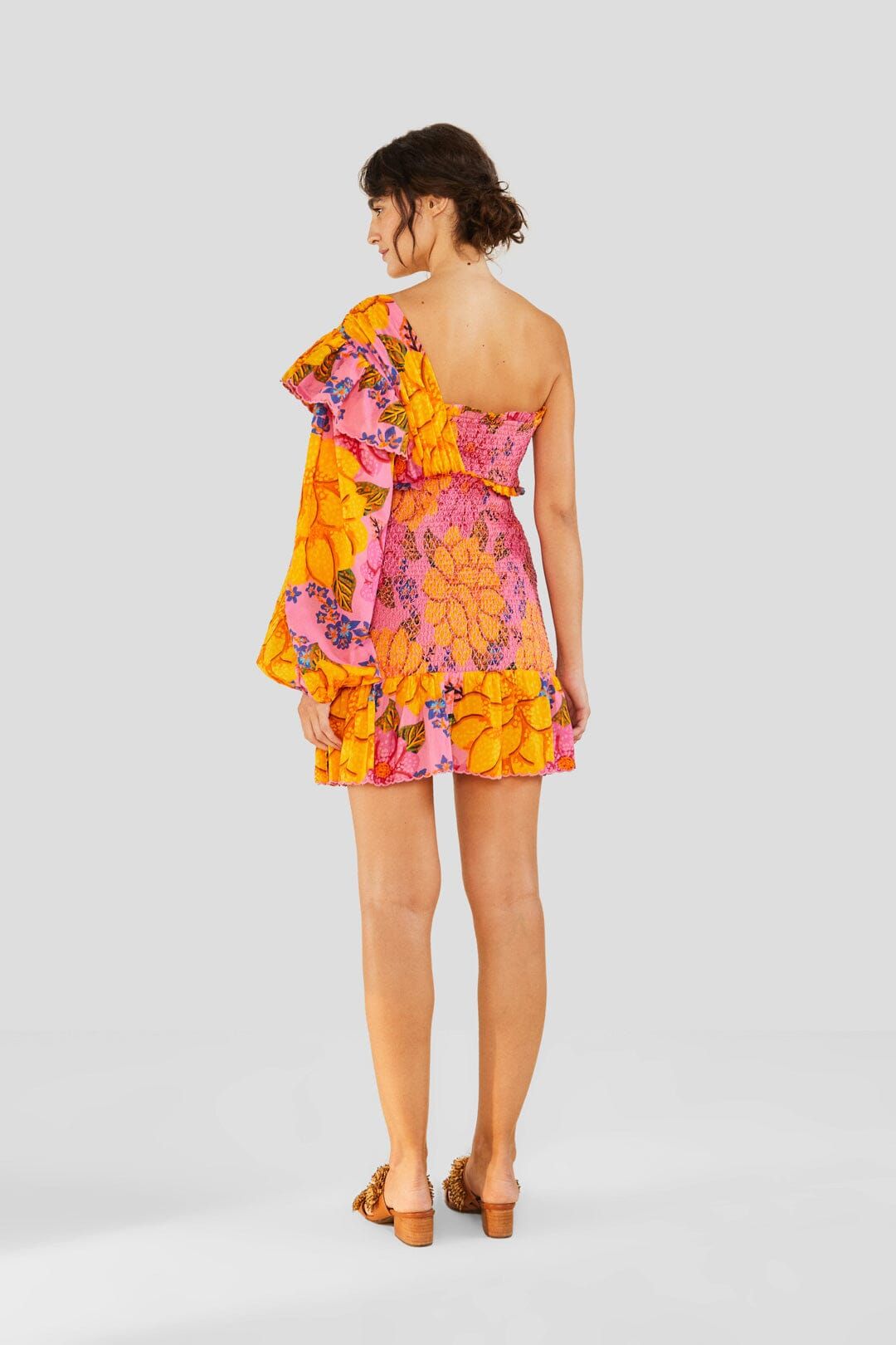 Flowers Garden One Shoulder Mini Dress sold by FARM Rio product image thumbnail 2