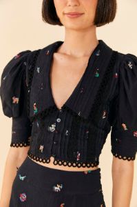 Zodiac Cross Stitch Crop Top sold by FARM Rio