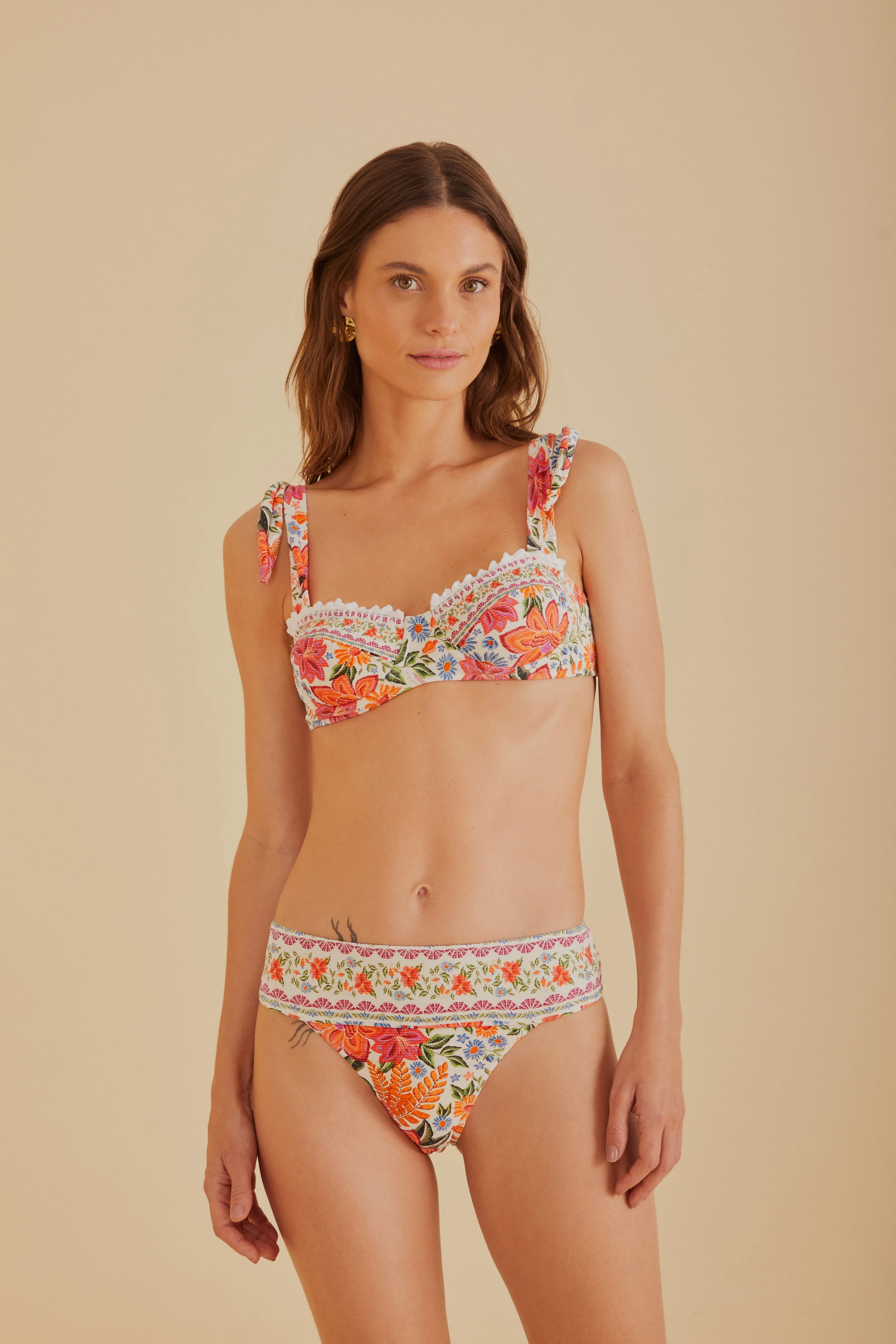 Bloom Garden Underwire Bikini Top sold by FARM Rio