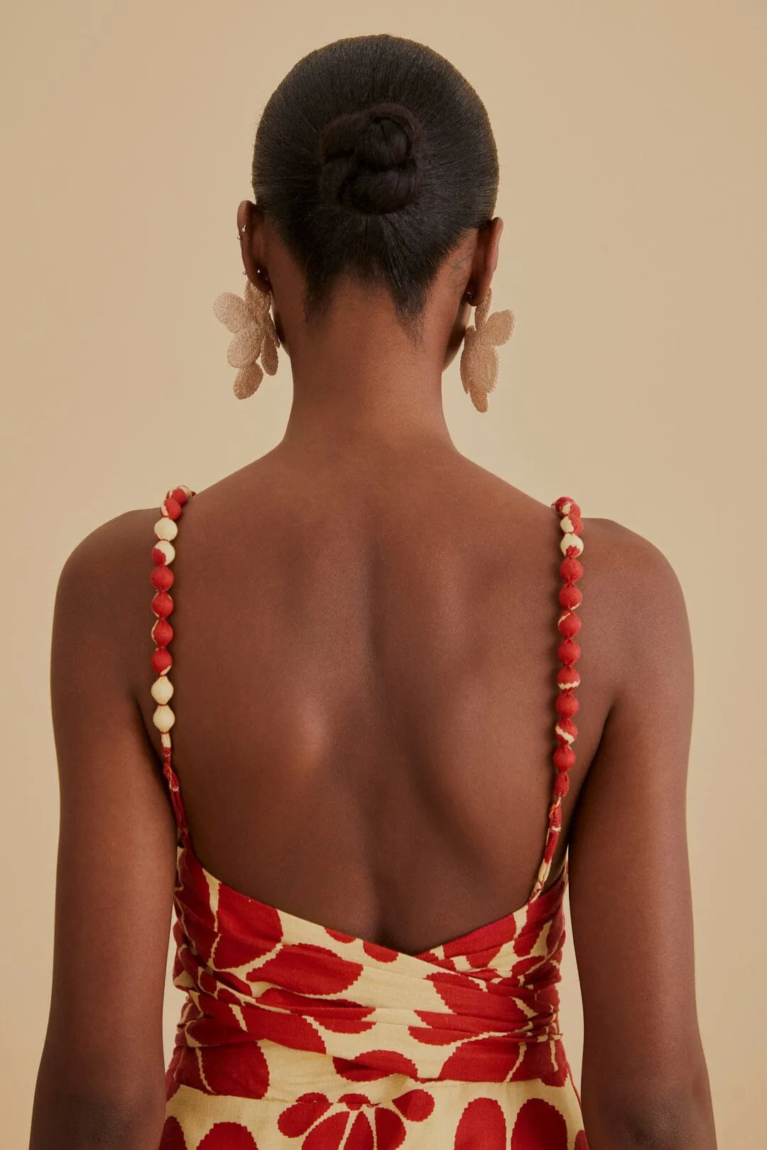 Red Palermo Sleeveless Midi Dress sold by FARM Rio product image thumbnail 5