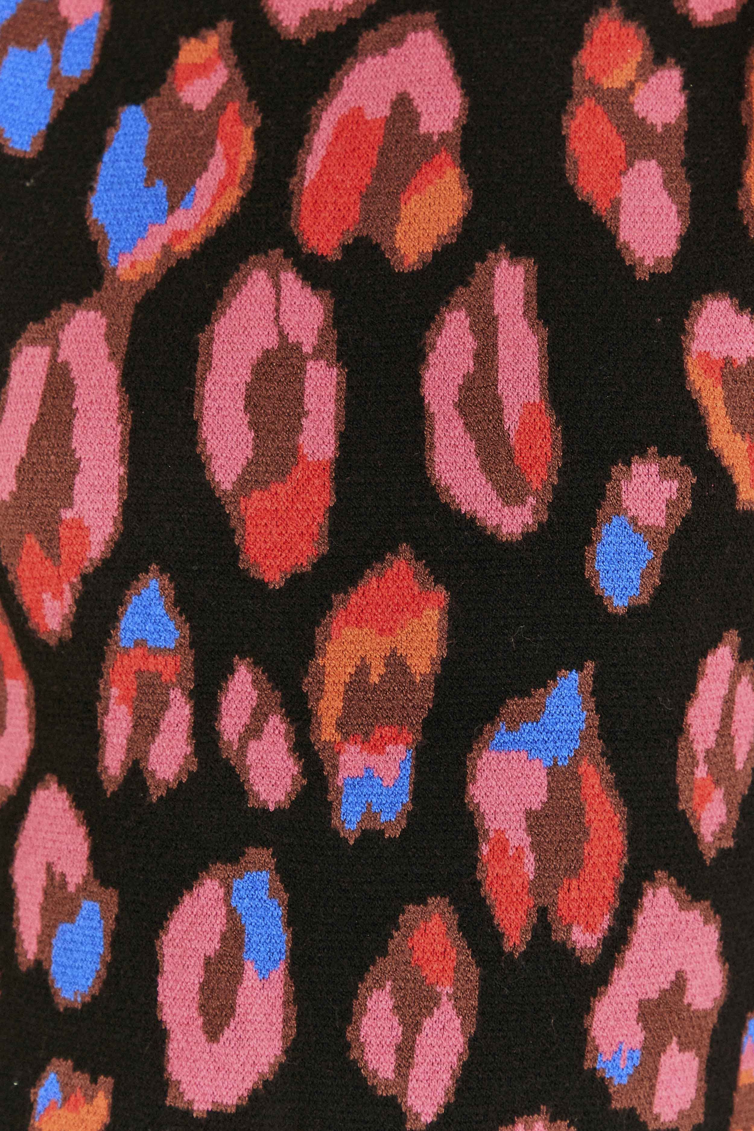 Iridescent Leopards Cut Out Knit Mini Dress sold by FARM Rio product image thumbnail 5