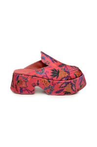 Pink Sunset Tapestry Platform Loafer Mule sold by FARM Rio