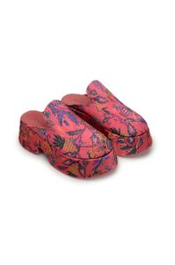 Pink Sunset Tapestry Platform Loafer Mule sold by FARM Rio