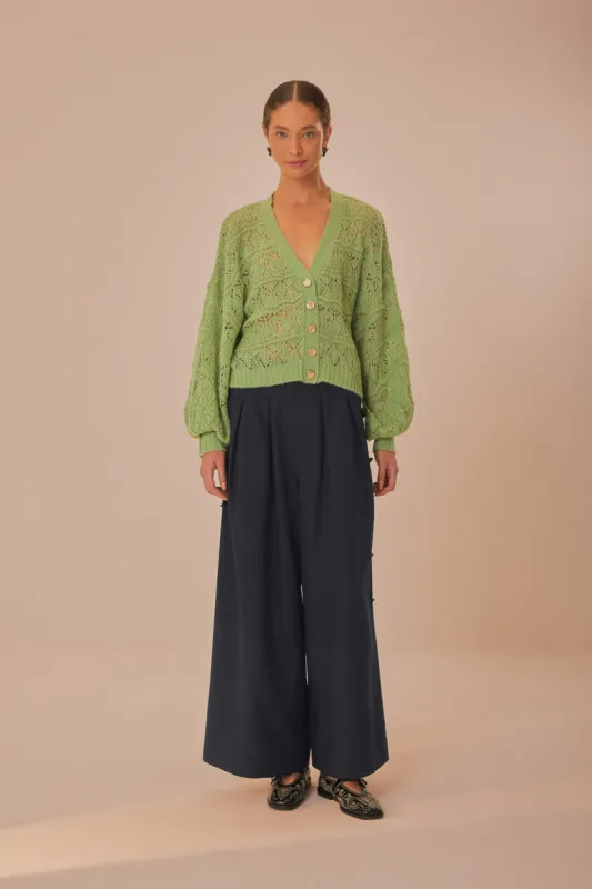 Black Button Pants sold by FARM Rio