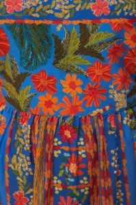 Stiched Garden Blue Maxi Dress sold by FARM Rio
