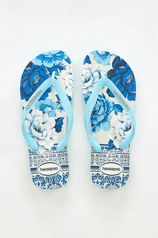 CHITA AZULEIJO HAVAIANAS SANDALS sold by FARM Rio