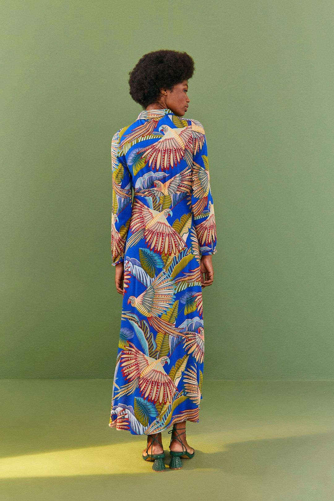 Blue Macaw Flight Maxi Dress | Parallel