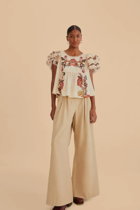 Kakhi High Waist Pants sold by FARM Rio