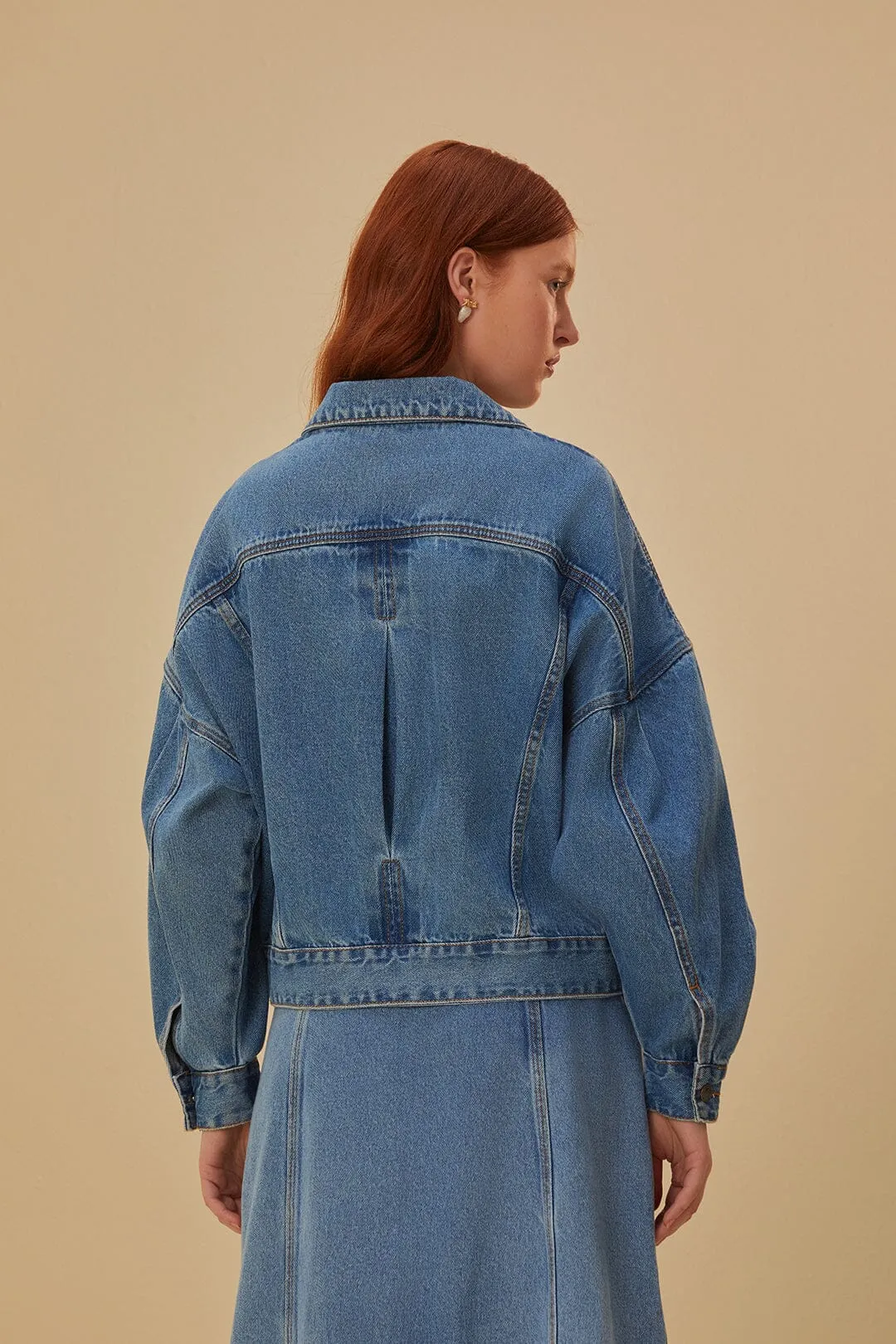 Denim Bomber Mini Jacket sold by FARM Rio product image thumbnail 4