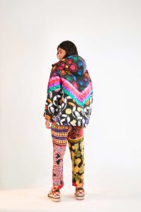 Rainbow Toucans Smiley® Reversible Puffer Jacket sold by FARM Rio