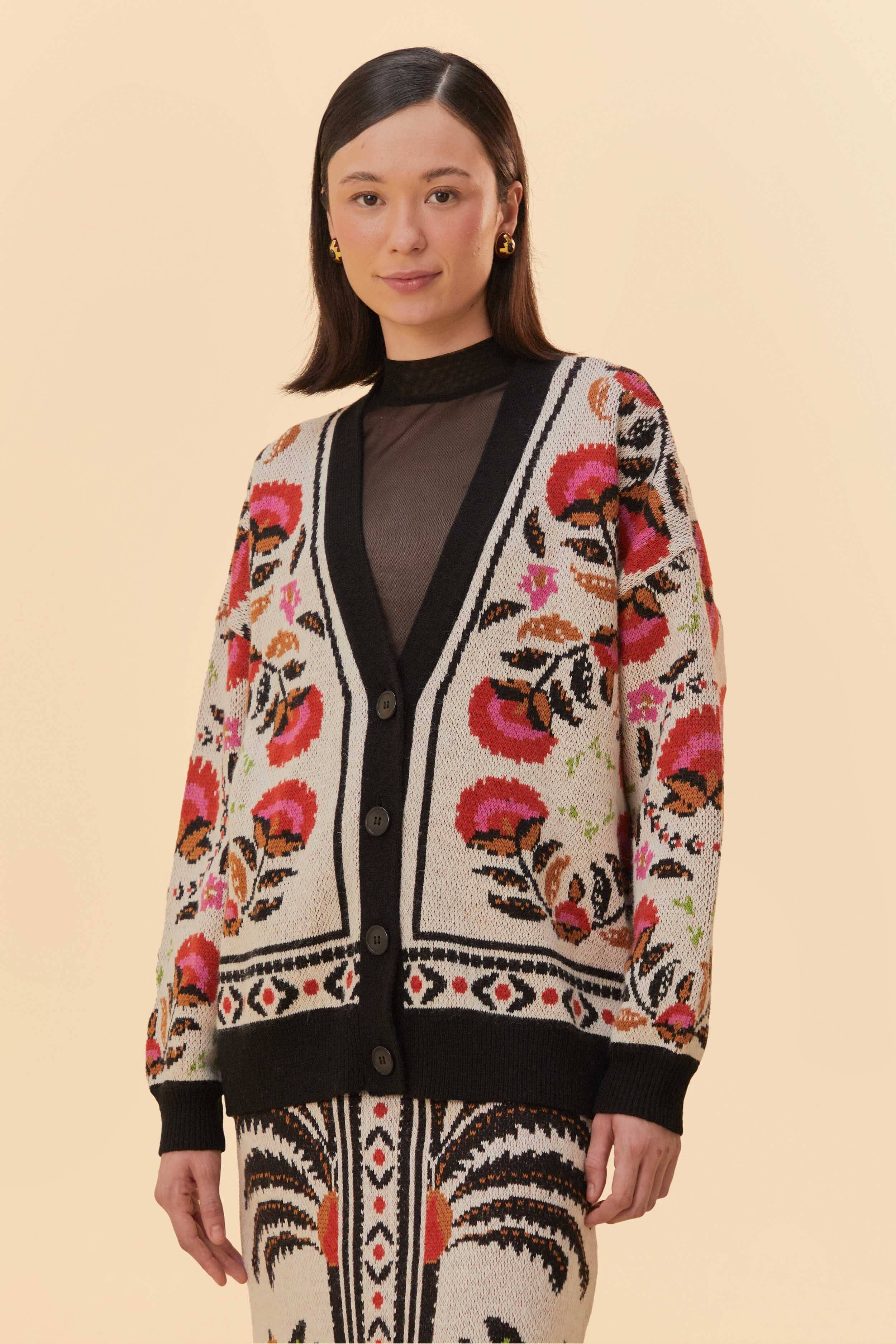 Sand Palms Paradise Knit Cardigan sold by FARM Rio