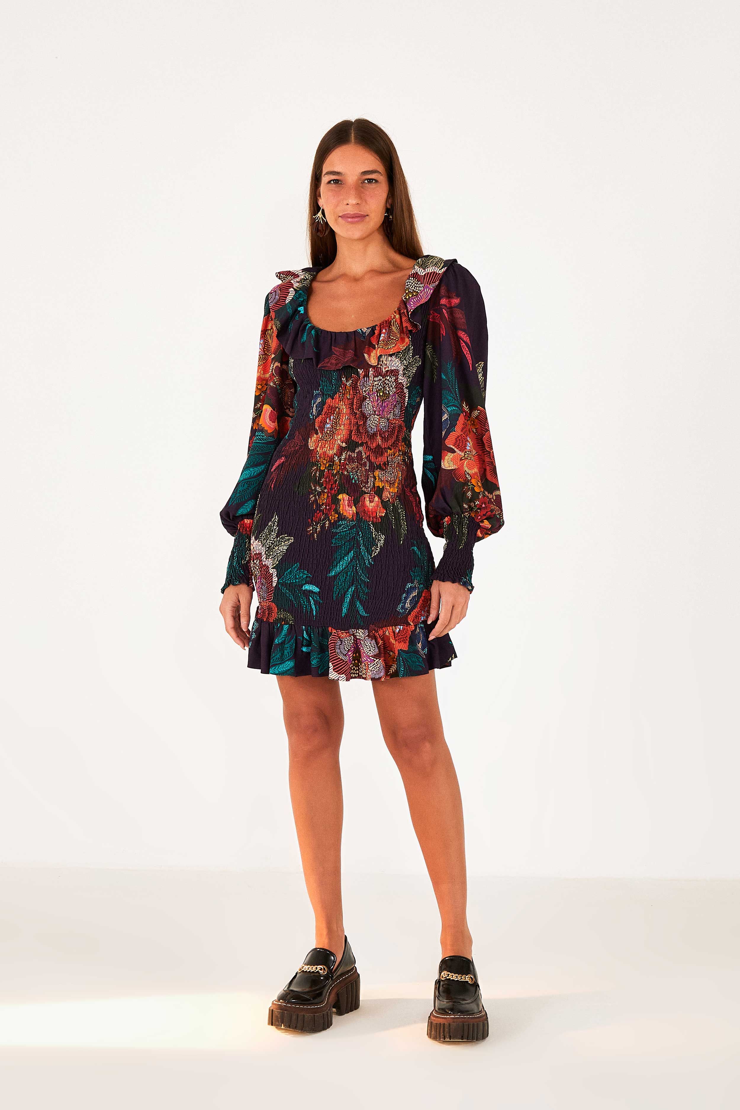 FLOWER SCARVES Mini Dress sold by FARM Rio product image thumbnail 2