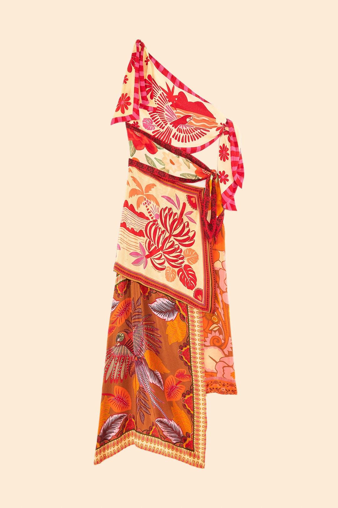 Forest Mixed Scarves Midi Dress sold by FARM Rio product image thumbnail 6