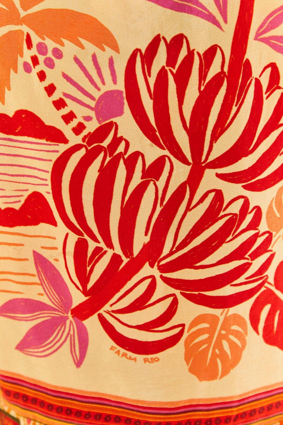 Forest Mixed Scarves Midi Dress sold by FARM Rio product image thumbnail 5