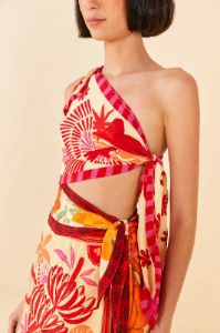 Forest Mixed Scarves Midi Dress sold by FARM Rio