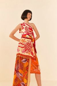 Forest Mixed Scarves Midi Dress sold by FARM Rio