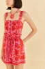 Red Jungle Scarf Romper sold by FARM Rio
