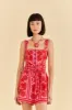 Red Jungle Scarf Romper sold by FARM Rio
