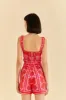 Red Jungle Scarf Romper sold by FARM Rio