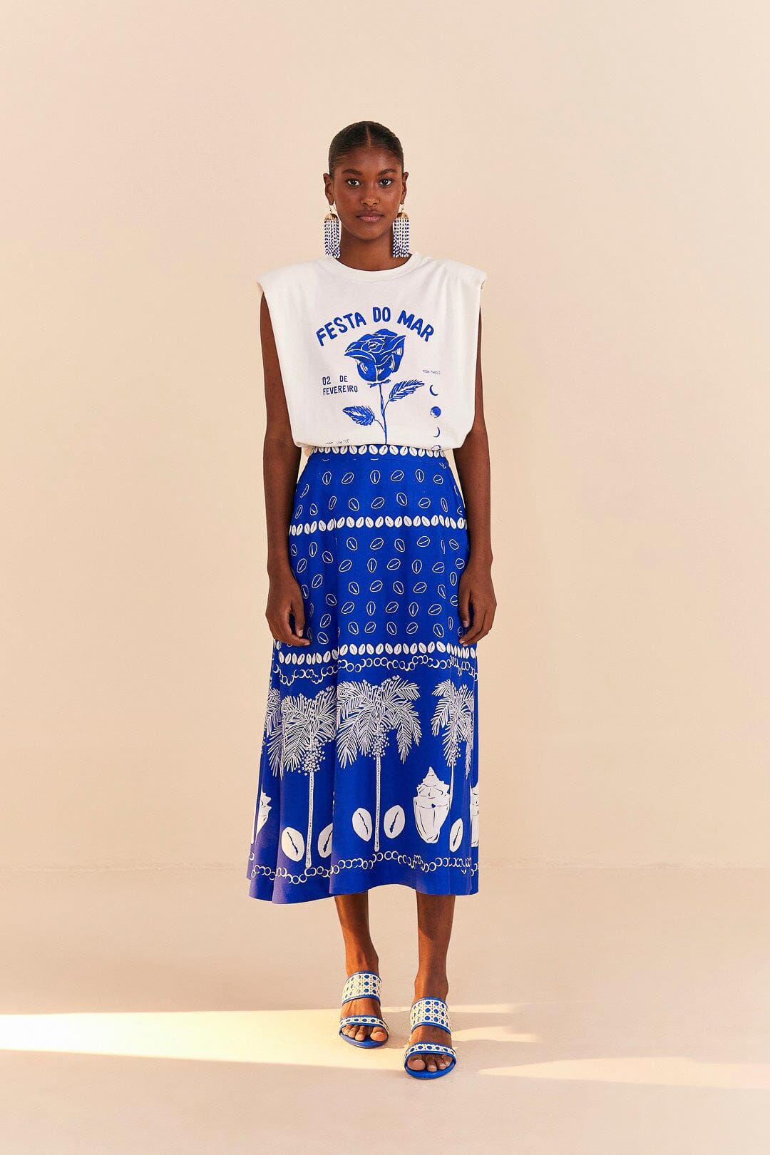 Festa Do Mar Organic Cotton T-Shirt sold by FARM Rio product image thumbnail 2