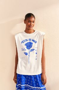 Festa Do Mar Organic Cotton T-Shirt sold by FARM Rio