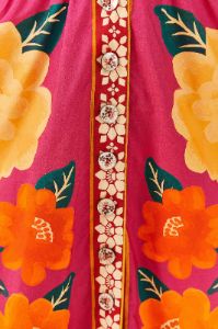 Pink Flower Tapestry Midi Dress sold by FARM Rio