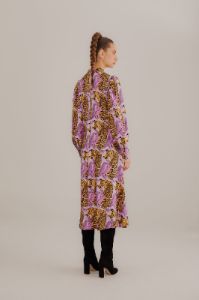 Lavender Tiger Leaves Midi Dress sold by FARM Rio