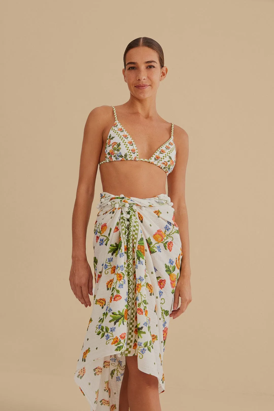 White Summer Vitamin Sarong sold by FARM Rio product image thumbnail 2