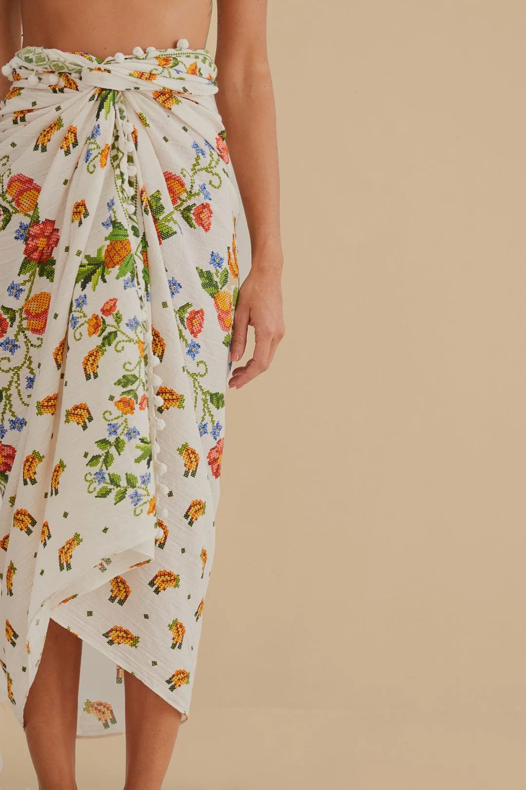 White Summer Vitamin Sarong sold by FARM Rio product image thumbnail 3