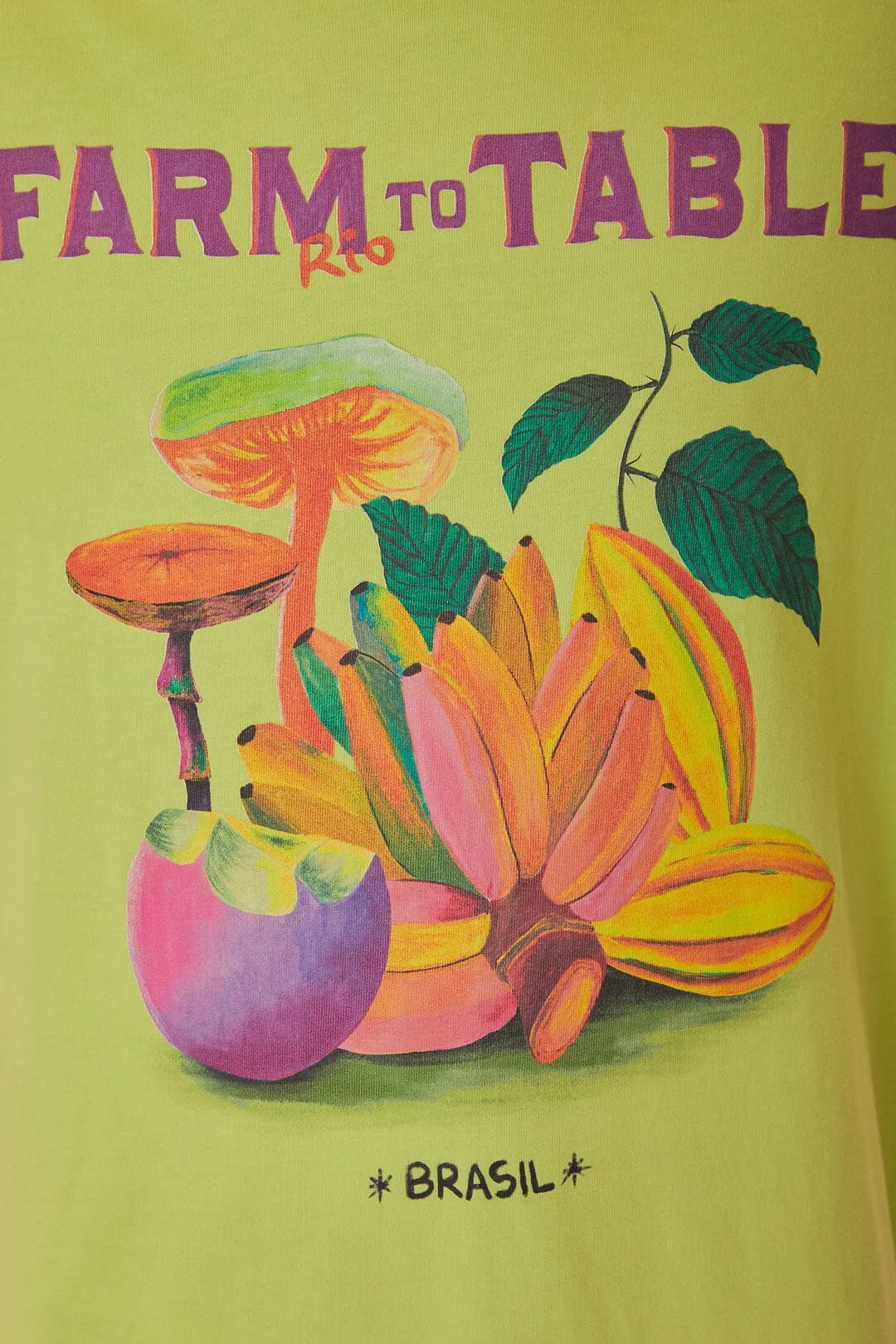 Green Farm Rio To Table Organic Cotton T-Shirt sold by FARM Rio product image thumbnail 4