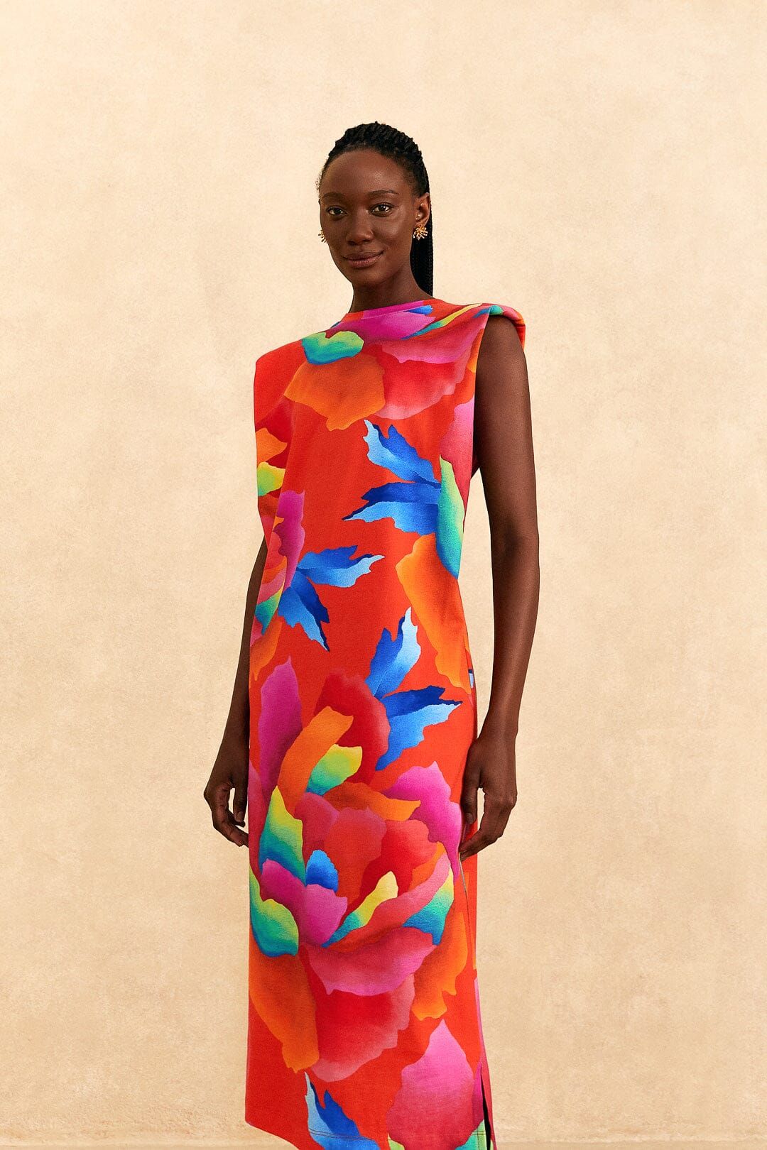 Red Ombre Chita T-Shirt Dress sold by FARM Rio product image thumbnail 2