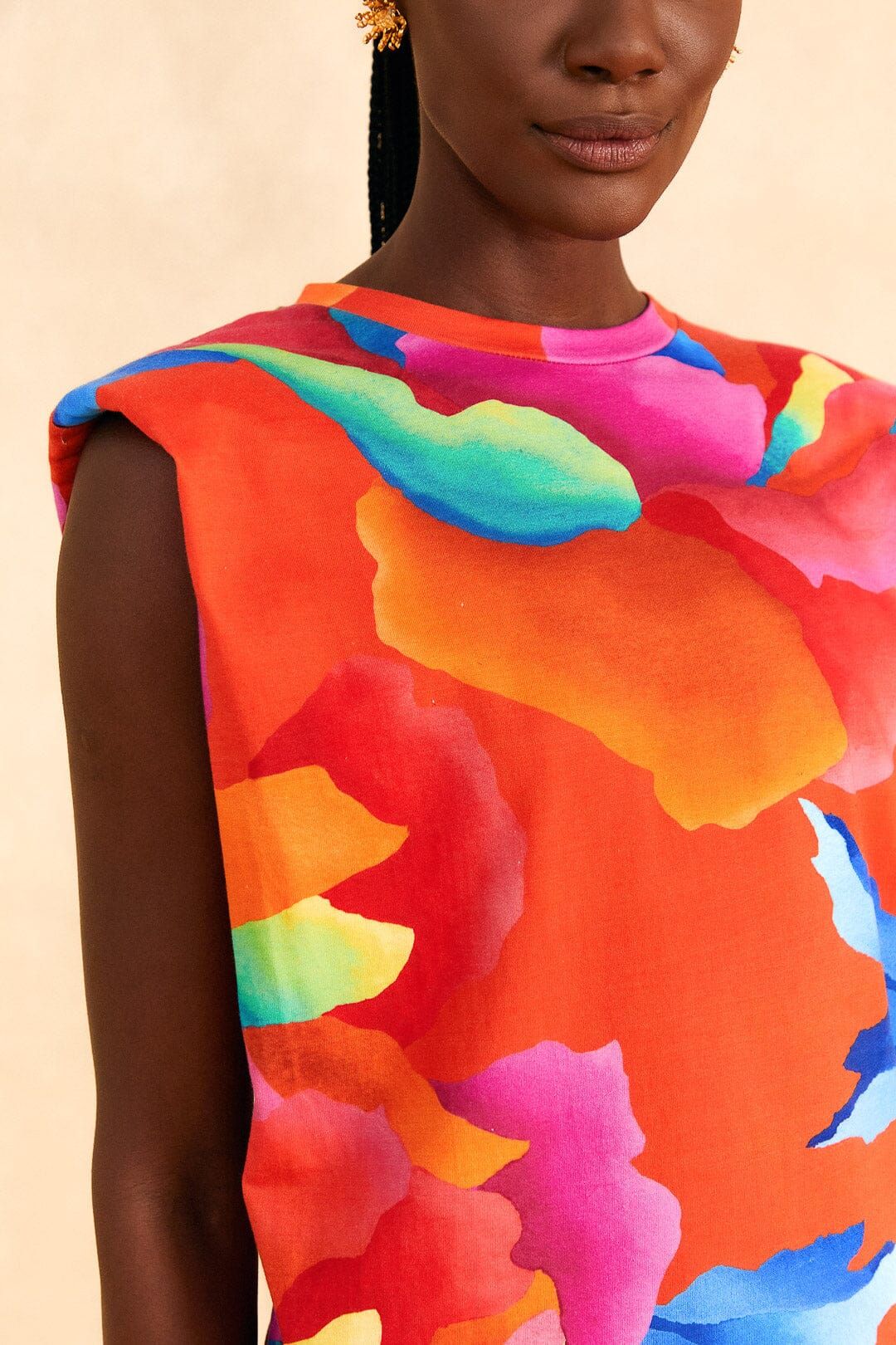 Red Ombre Chita T-Shirt Dress sold by FARM Rio product image thumbnail 3