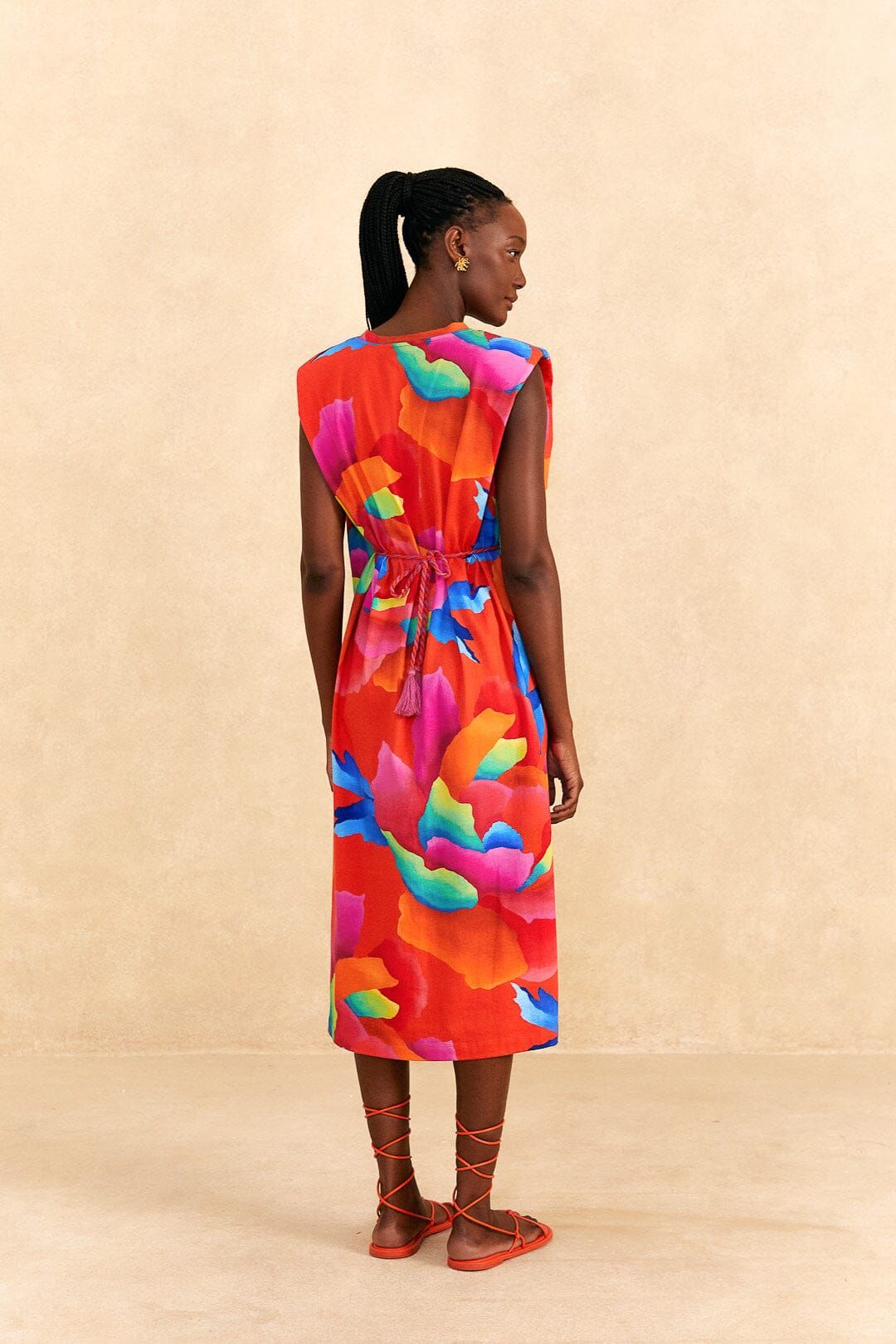 Red Ombre Chita T-Shirt Dress sold by FARM Rio product image thumbnail 4