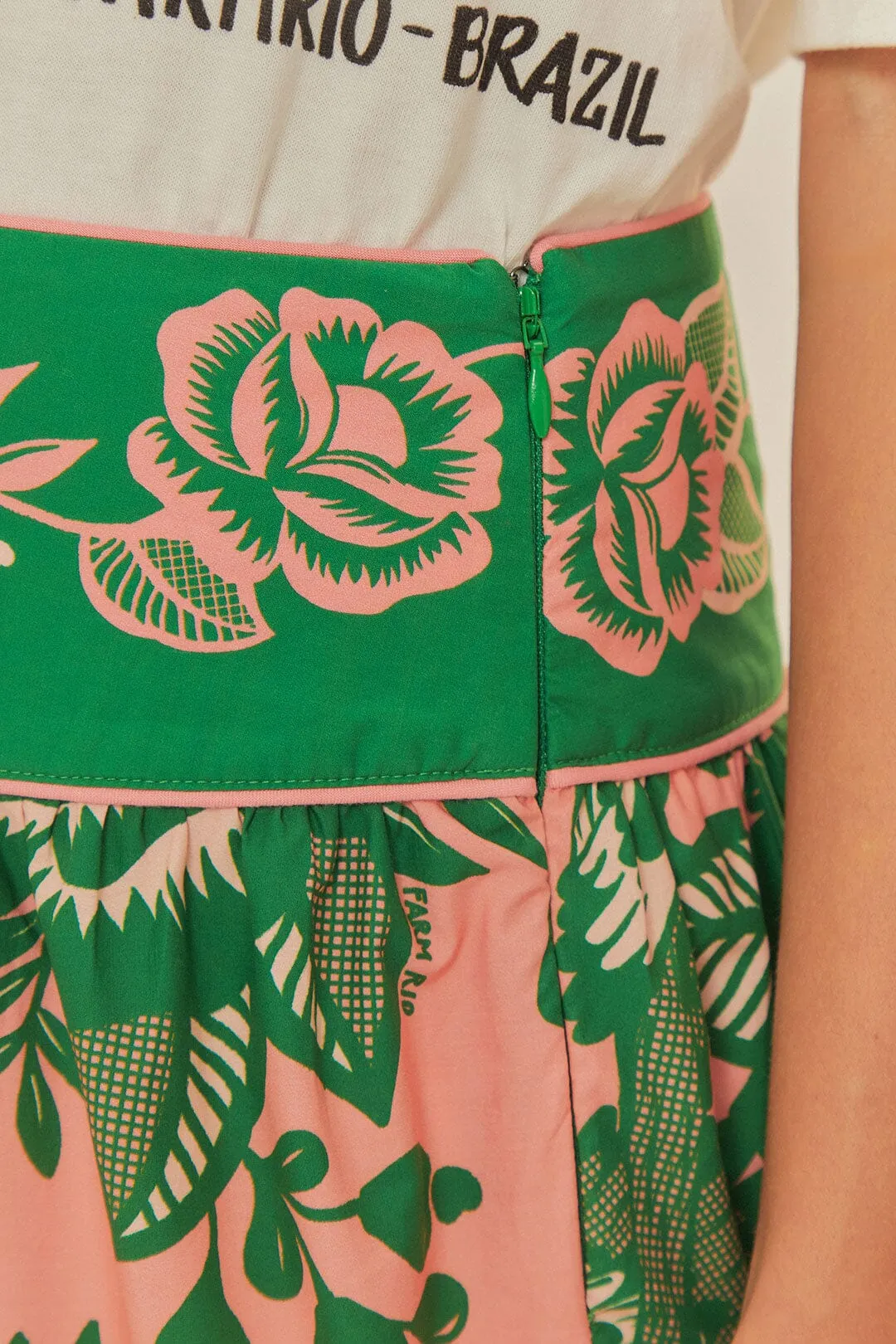 Lace Garden Tiered Maxi Skirt sold by FARM Rio product image thumbnail 4