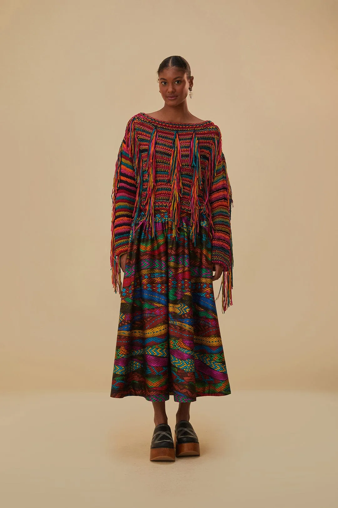 Colorful Stripes Knit Sweater sold by FARM Rio product image thumbnail 2