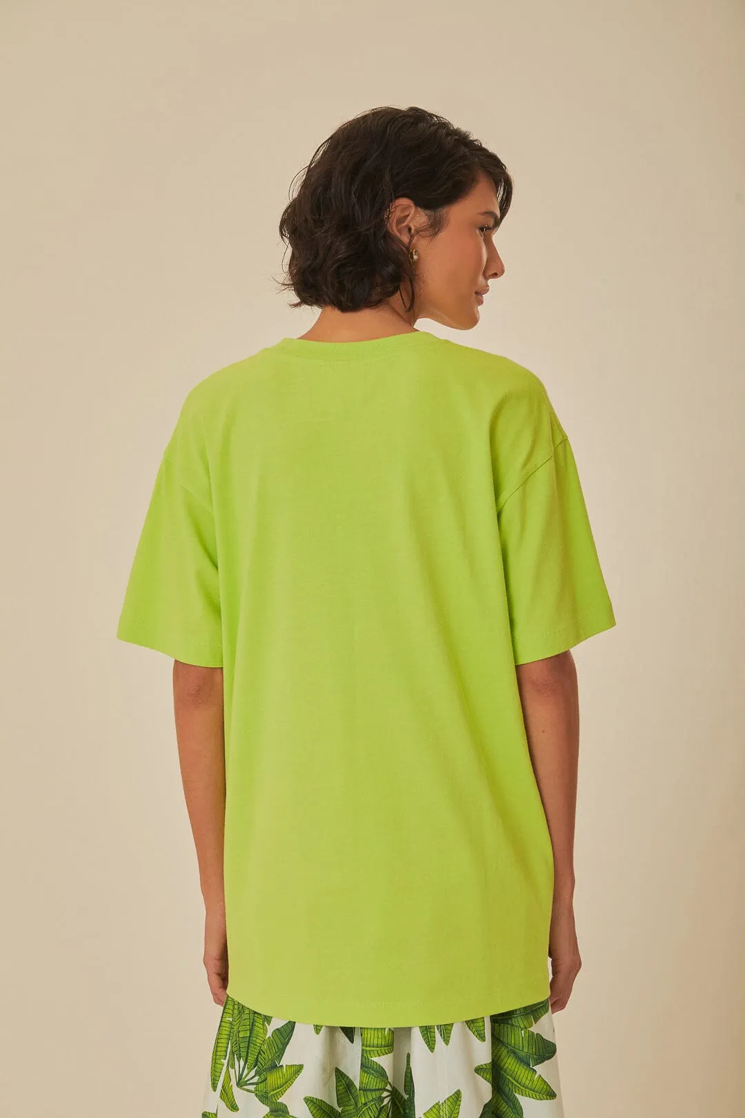 Green Sounds Like Brasil Organic Cotton T-Shirt sold by FARM Rio product image thumbnail 3