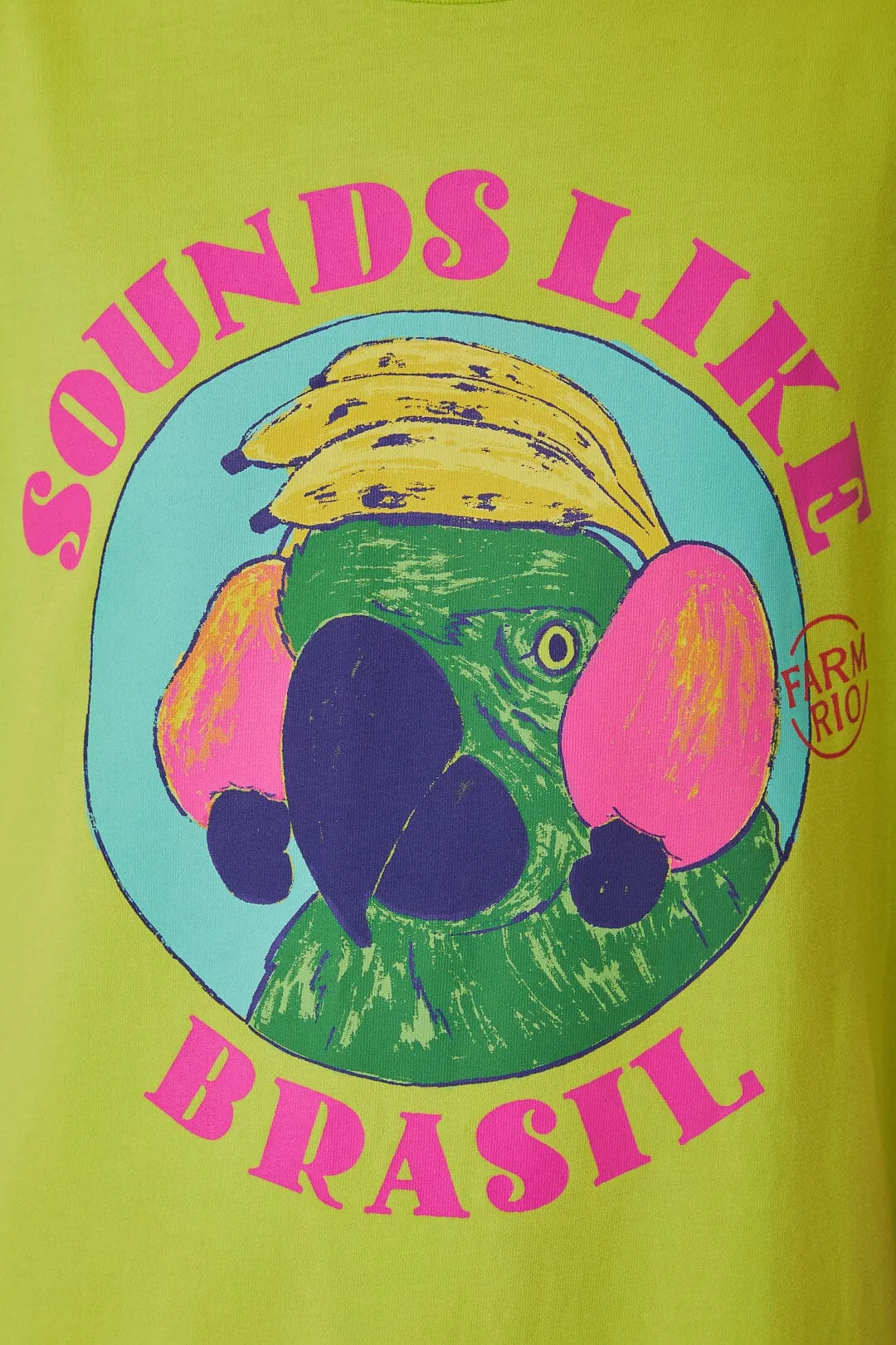 Green Sounds Like Brasil Organic Cotton T-Shirt sold by FARM Rio product image thumbnail 4