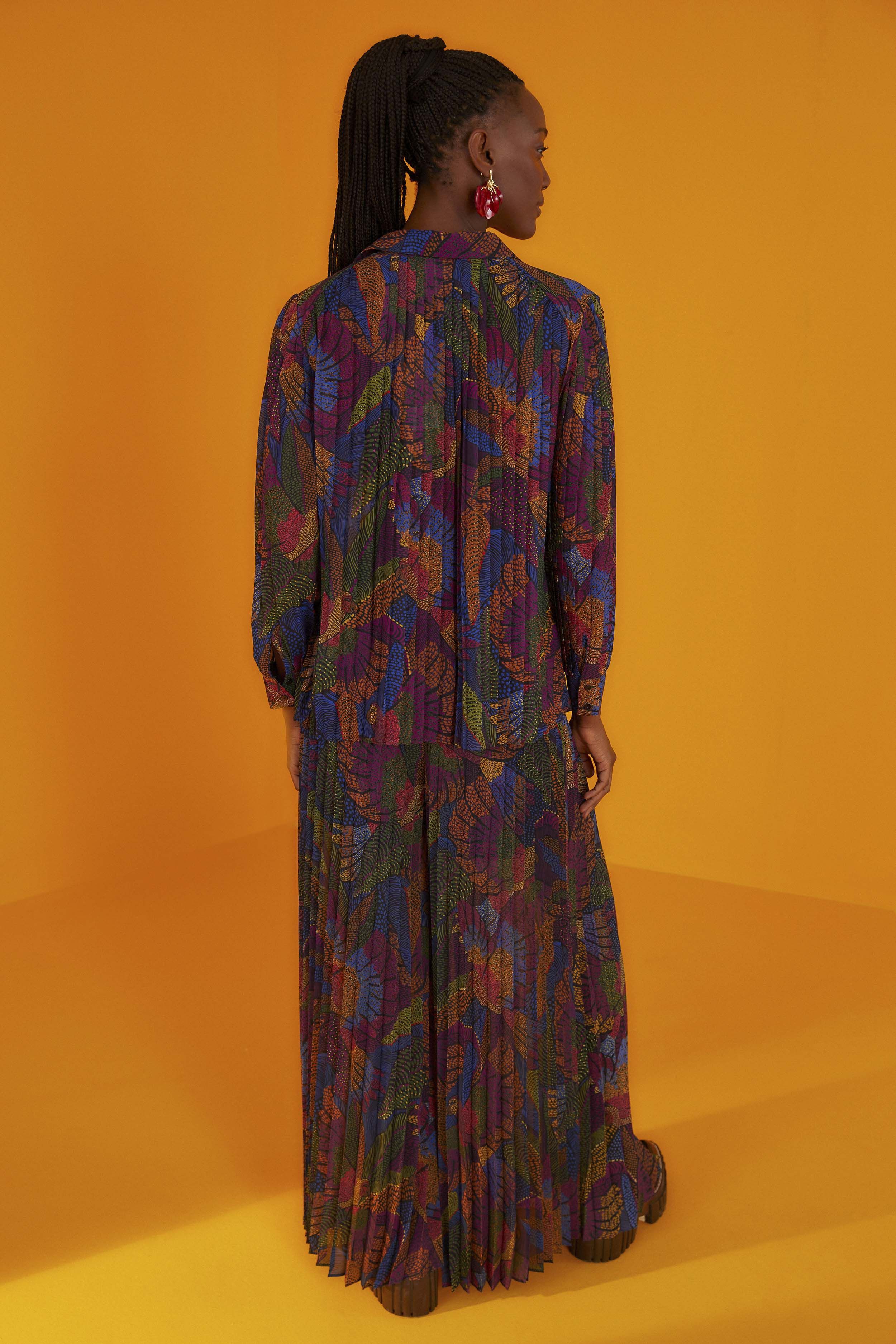 tropical garden puff sleeve blouse sold by FARM Rio product image thumbnail 2