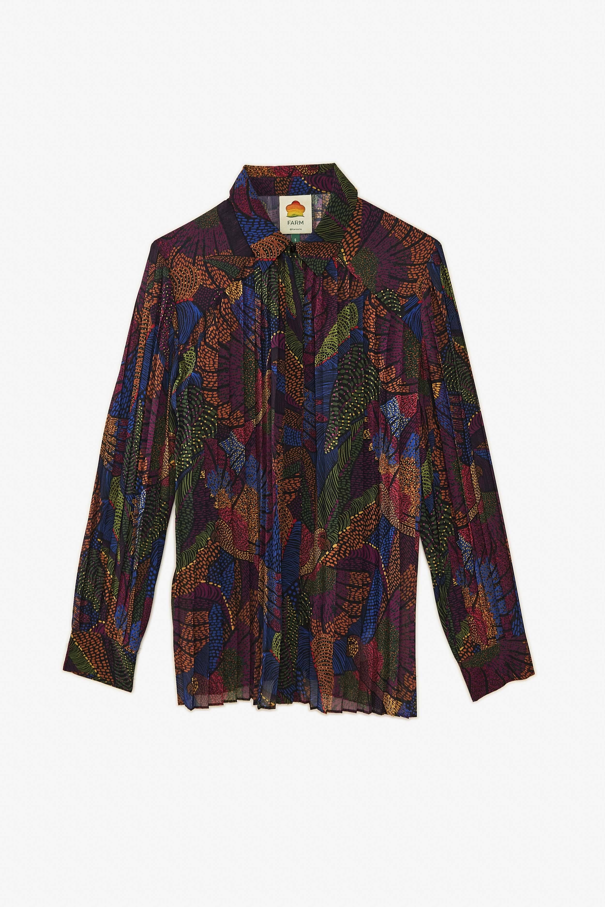 tropical garden puff sleeve blouse sold by FARM Rio product image thumbnail 5