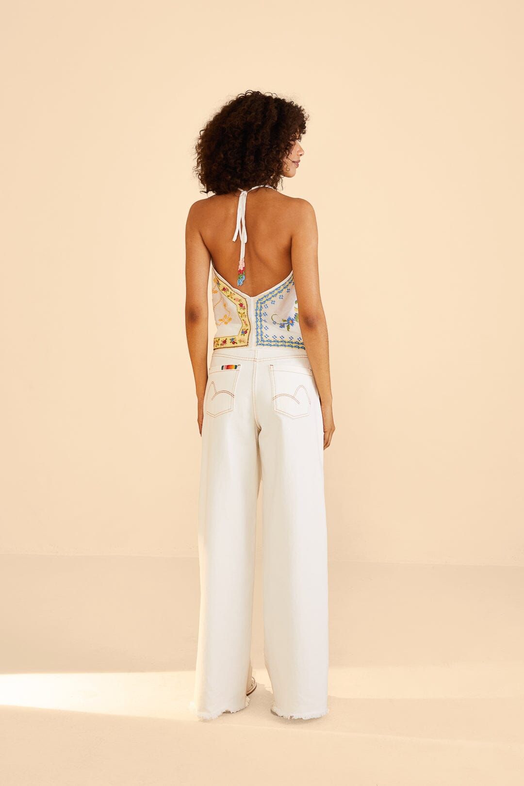 Embroidered Floral Twill Pants sold by FARM Rio product image thumbnail 4