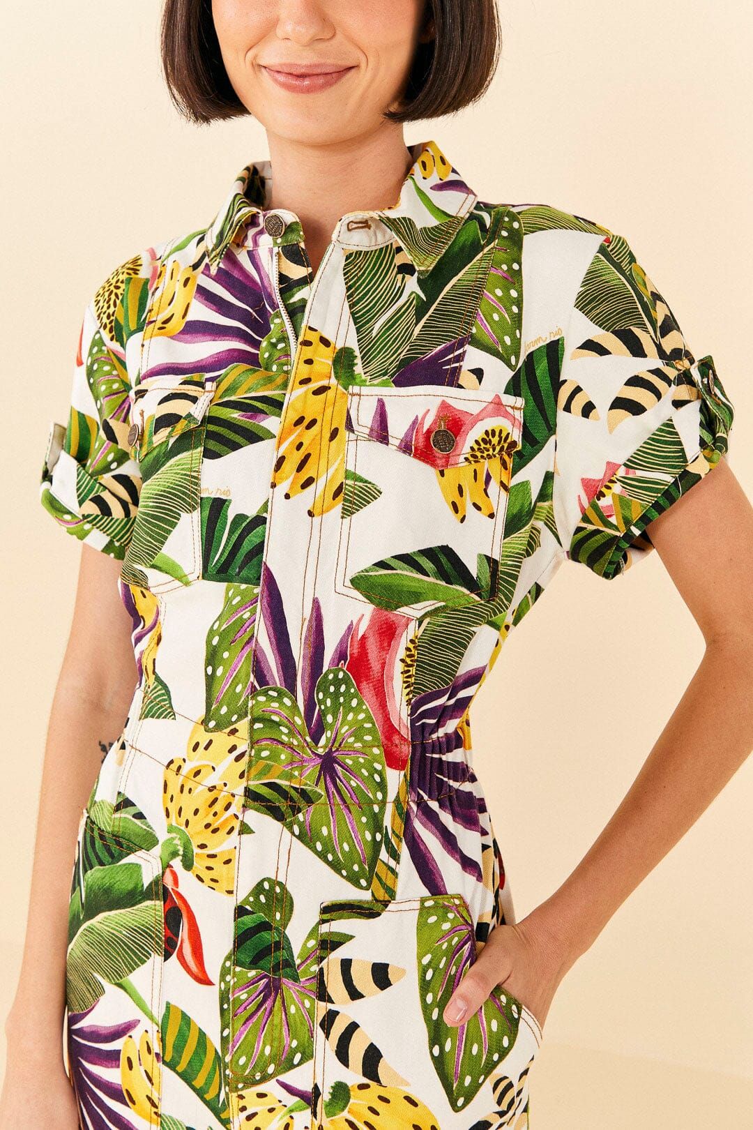 Striped Forest Jumpsuit sold by FARM Rio product image thumbnail 2