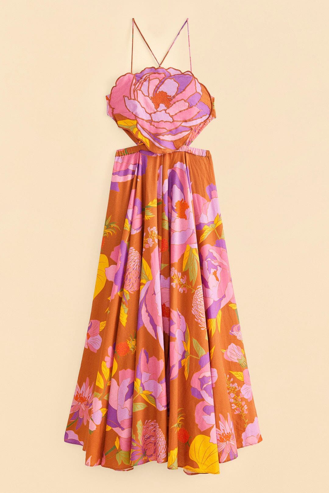 Embroidered Flower Top Maxi Dress sold by FARM Rio product image thumbnail 7