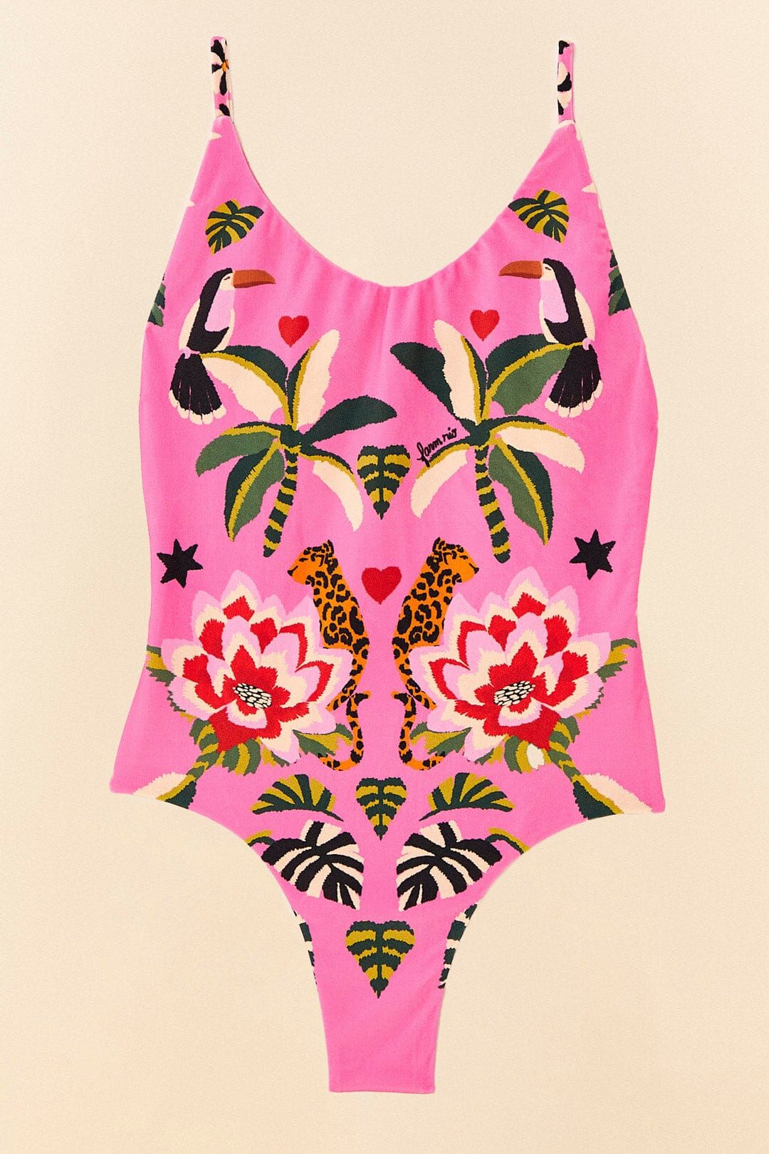 Pink Leopard Forest One Piece Swimsuit sold by FARM Rio product image thumbnail 6